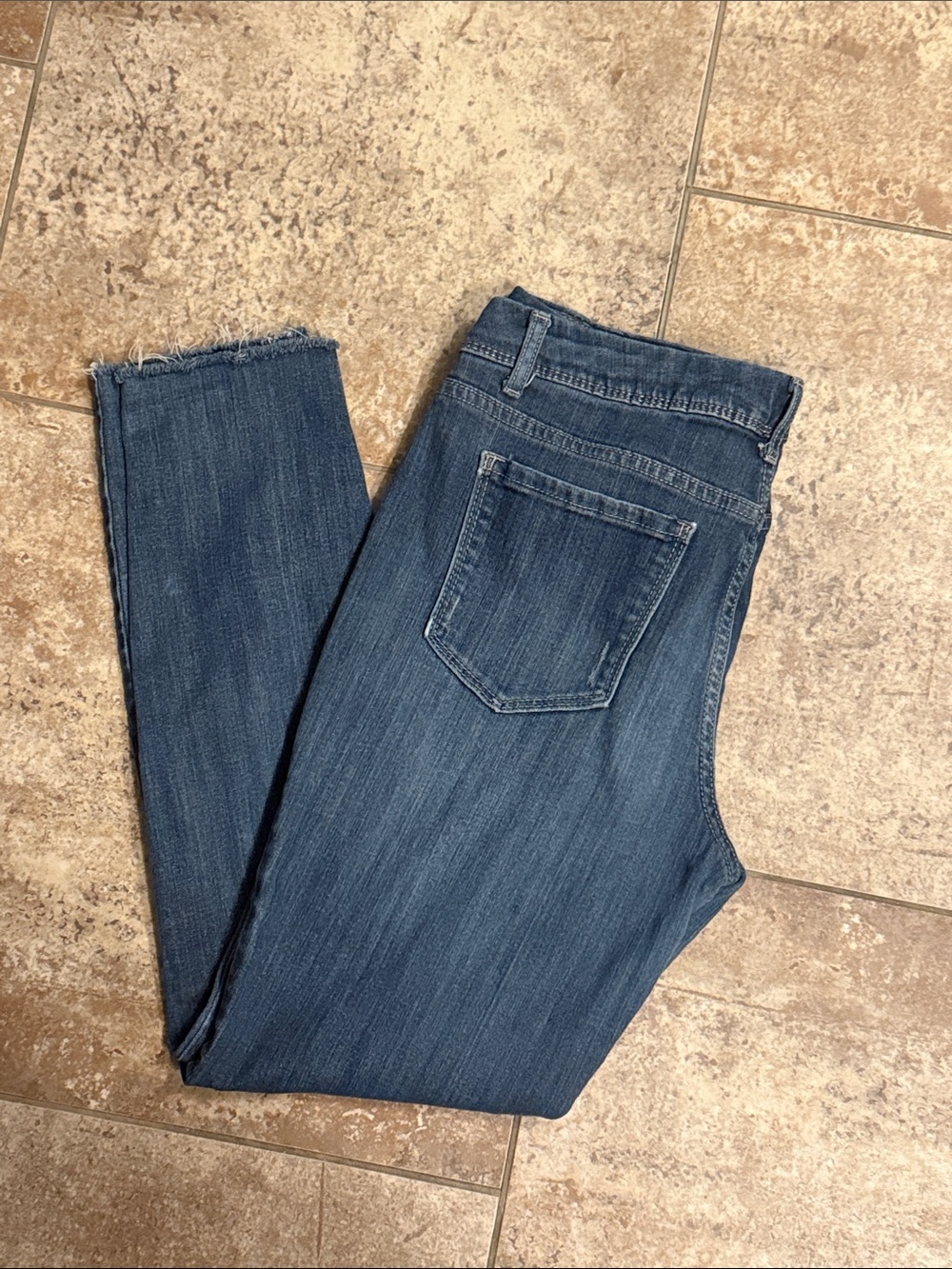 Women's Dark Blue Denim Jeans - Classic Slim Fit